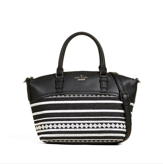 KATE SPADE LEATHER SATCHEL WITH CROSSBODY STRAP!