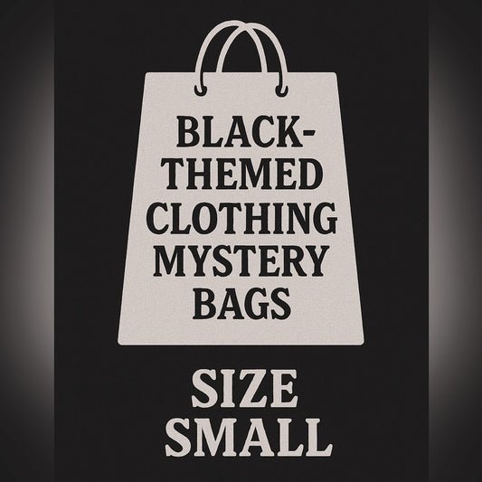 10 Items - Black-Themed Small Clothing Mystery Bag